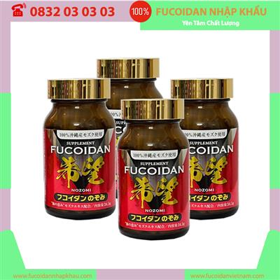 (Hộp 150 viên) Liệu trình 3 hộp tặng 1 hộp Tảo nâu Fucoidan Nozomi Nhật Bản