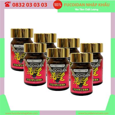 Liệu trình 5 hộp tặng 2 hộp Tảo nâu Mozuku Fucoidan Nozomi Nhật Bản. Mỗi hộp 60 viên