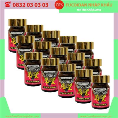 Liệu trình 10 hộp tặng 5 hộp Tảo nâu Mozuku Fucoidan Nozomi Nhật Bản. Mỗi hộp 60 viên