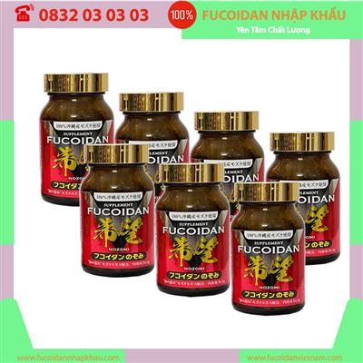 (Hộp 150 viên) Liệu trình 5 hộp tặng 2 hộp Tảo nâu Fucoidan Nozomi Nhật Bản